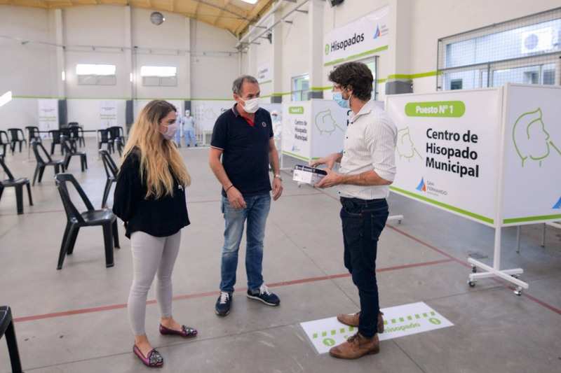 Juan Andreotti presentó un nuevo Centro de Hisopado Municipal en el Polideportivo Nº6