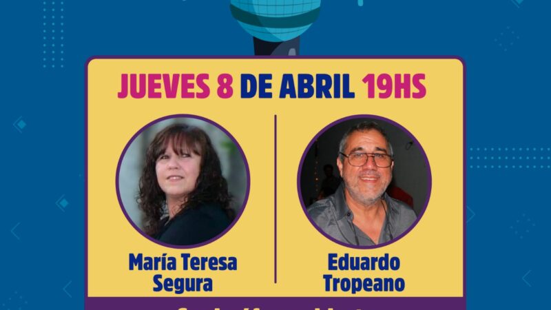 Con María Segura y Eduardo Tropeano, continúa el exitoso ciclo de Recitales Poéticos en Escobar