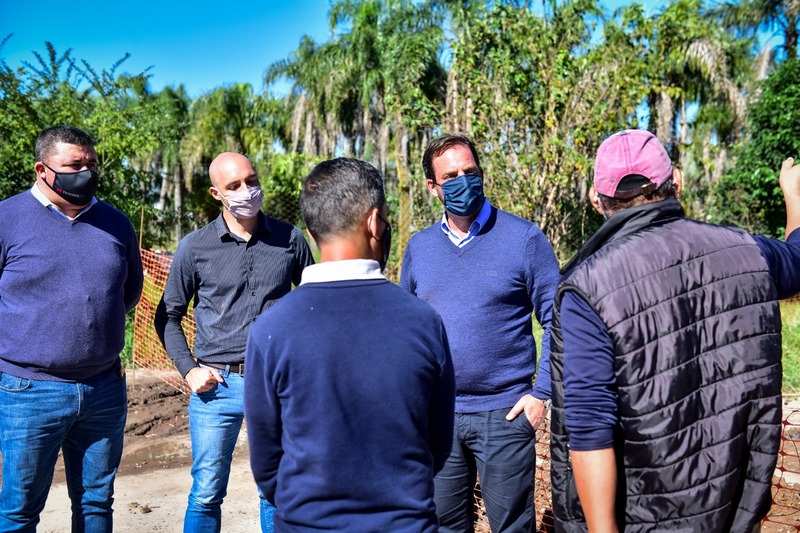 Ariel Sujarchuk supervisó el avance de importantes obras de repavimentación en Belén de Escobar y Garín