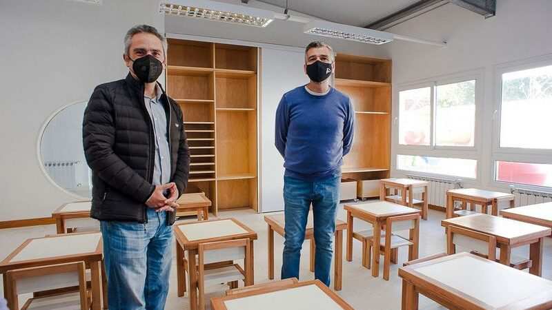Zabaleta y Larroque pusieron en marcha el Jardín de Infantes Nº 922 en Hurlingham