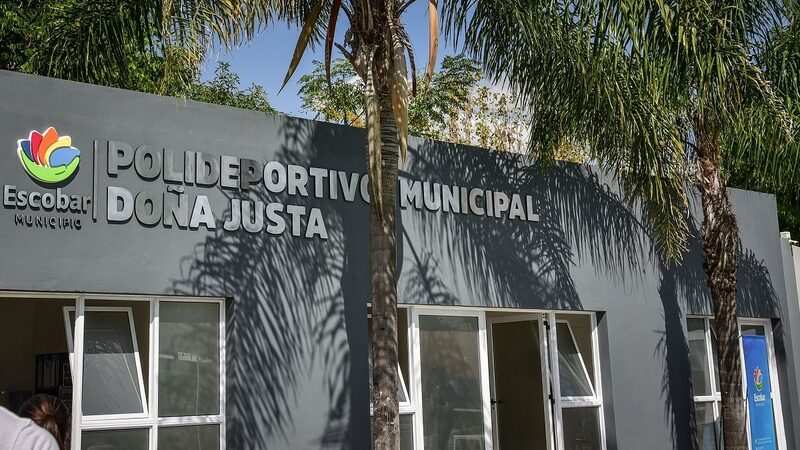 La Municipalidad de Escobar y el Gobierno Nacional siguen adelante con las obras de revalorización de los polideportivos municipales 