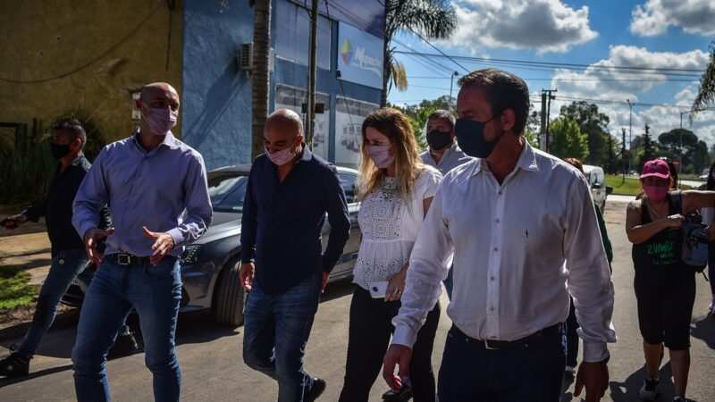 Ariel Sujarchuk recorrió obras de asfalto e infraestructura en Loma Verde, Garín e Ingeniero Maschwitz