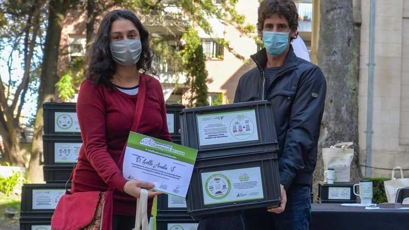 Juan Andreotti acompañó la clase final del primer curso virtual de compostaje de ‘Eco Sanfer’