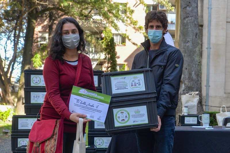 Juan Andreotti acompañó la clase final del primer curso virtual de compostaje de ‘Eco Sanfer’