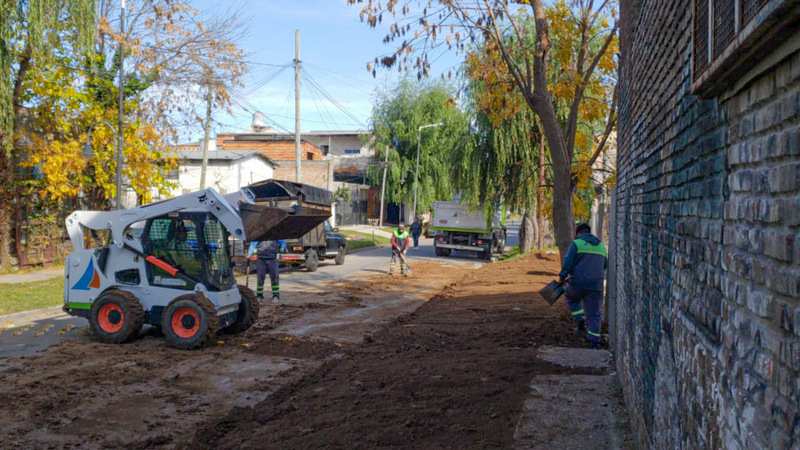 San Fernando realizó un nuevo operativo integral de limpieza y ordenamiento en el barrio Alsina