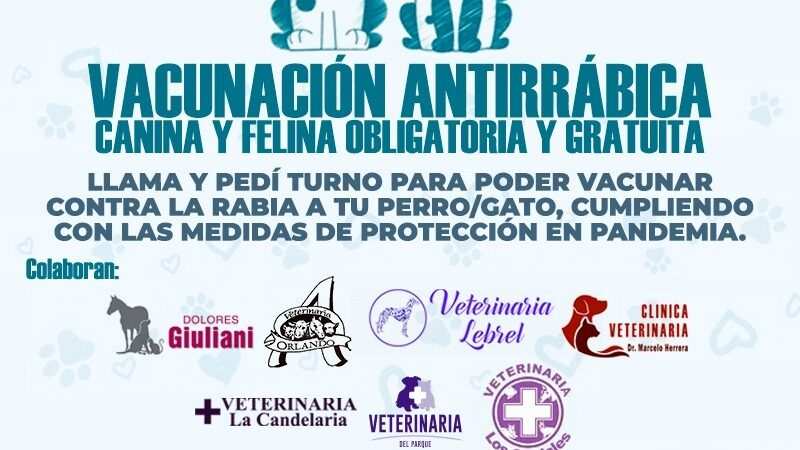 Exaltación, refuerzan campaña contra la Rabia luego del caso en Coronel Suárez
