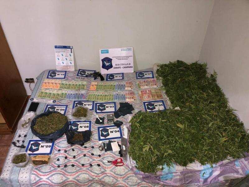 Detienen en Garín, a un delincuente que se dedicaba al narcomenudeo