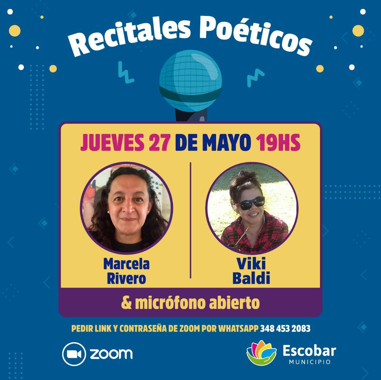 Marcela Rivero & Viki Baldi en el ciclo de Recitales Poéticos en Escobar
