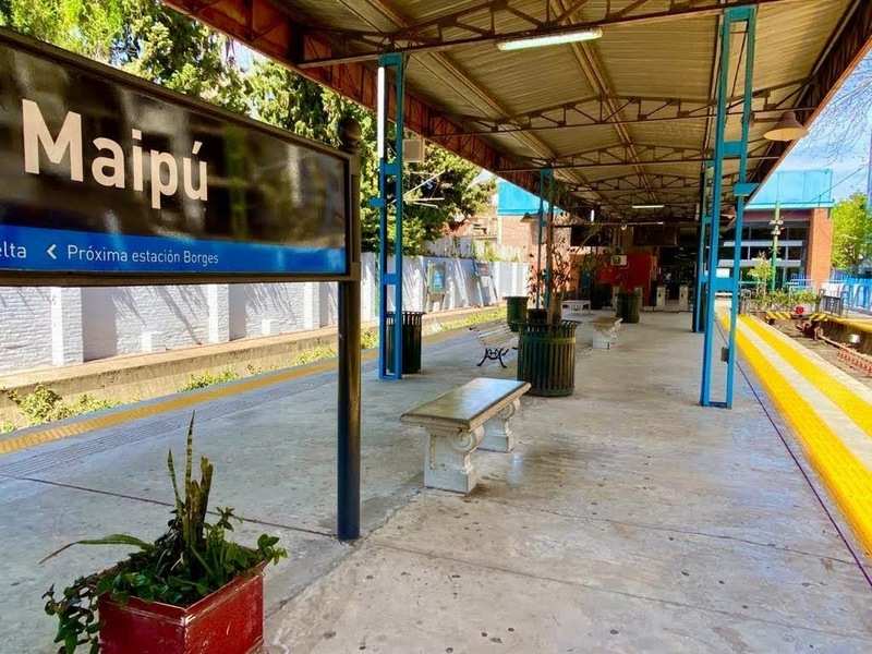 Trenes Argentinos continúa avanzando en la puesta en valor de la  Estación Maipú del Tren de la Costa.