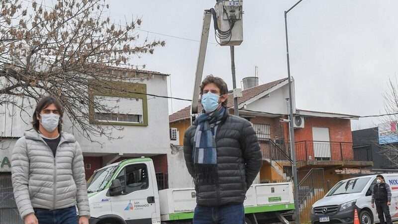 El Municipio de San Fernando instaló nuevas Cámaras de Seguridad en el barrio Infico