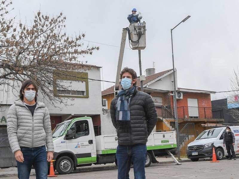 El Municipio de San Fernando instaló nuevas Cámaras de Seguridad en el barrio Infico