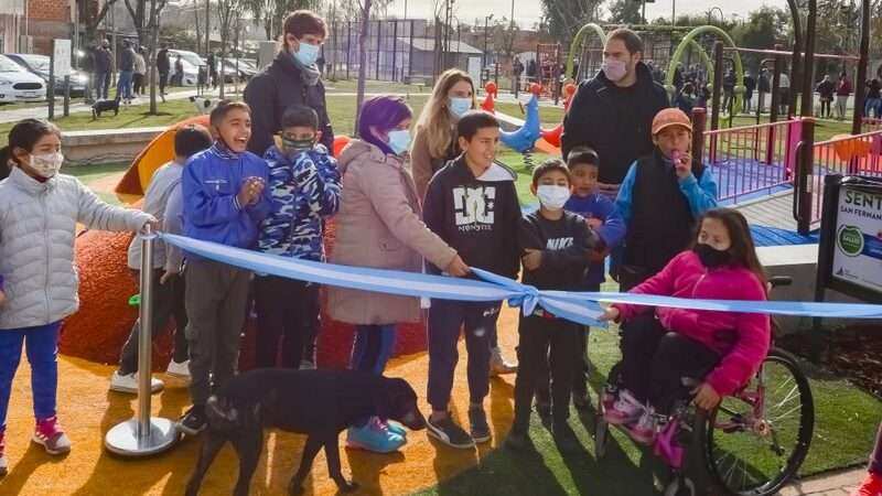 Juan Andreotti inauguró la nueva Plaza Barrio San Martín en San Fernando