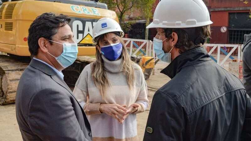 Juan Andreotti, Malena Galmarini y Martín Marinucci recorrieron obras complementarias del Túnel de Av. Sobremonte