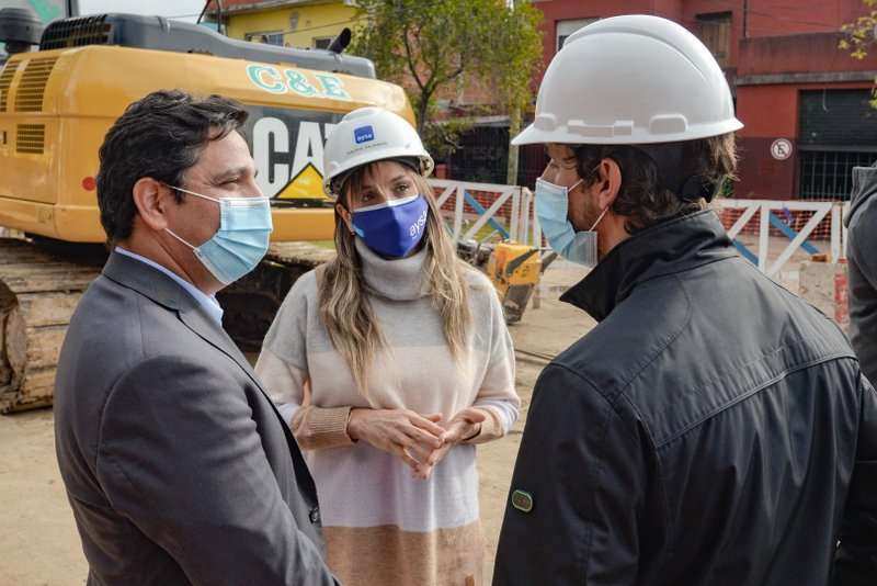 Juan Andreotti, Malena Galmarini y Martín Marinucci recorrieron obras complementarias del Túnel de Av. Sobremonte