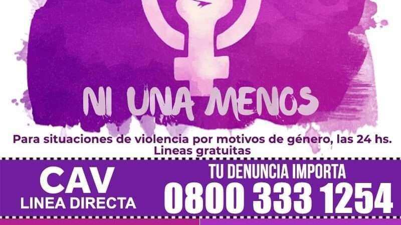 Exaltación se viste de Violeta, semana “Ni Una Menos”