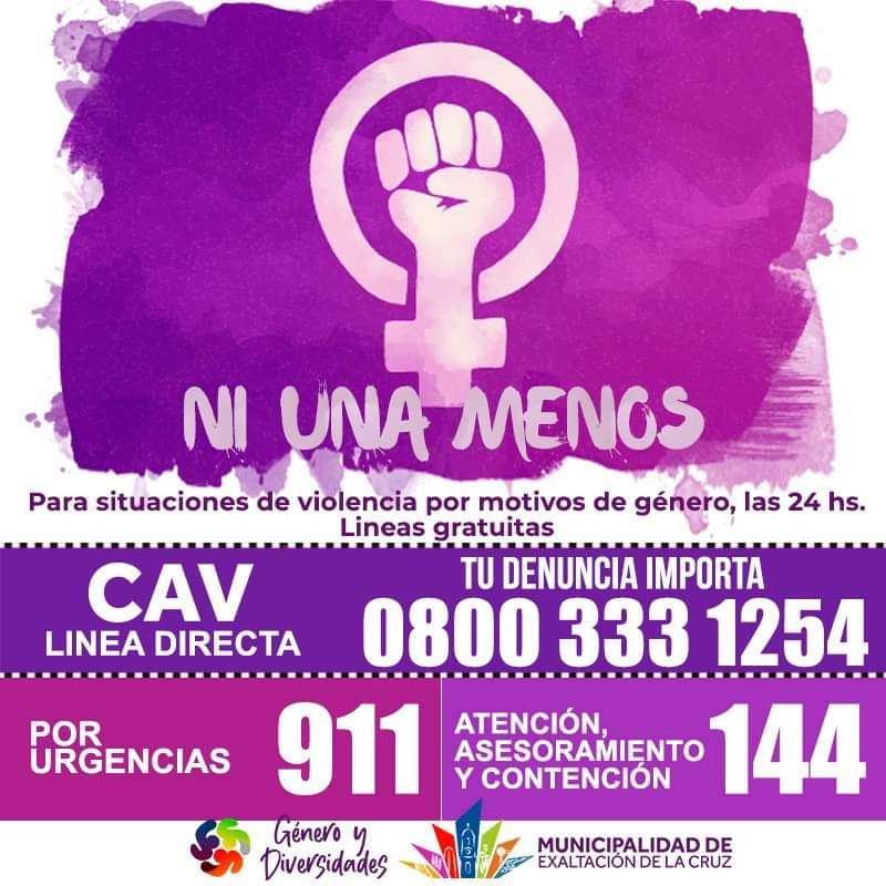 Exaltación se viste de Violeta, semana “Ni Una Menos”