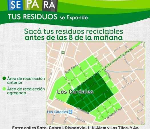 Los Cardales, se extiende el Programa “Separa”