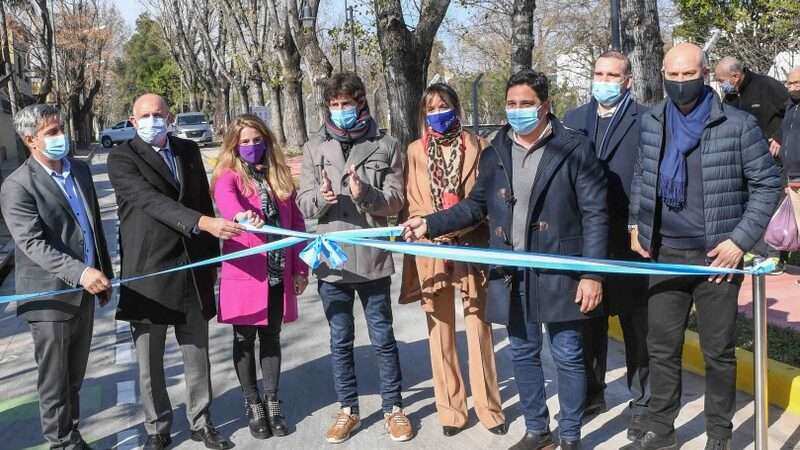Juan Andreotti y Alexis Guerrera inauguraron el nuevo Paseo ´Ministro Mario Meoni´
