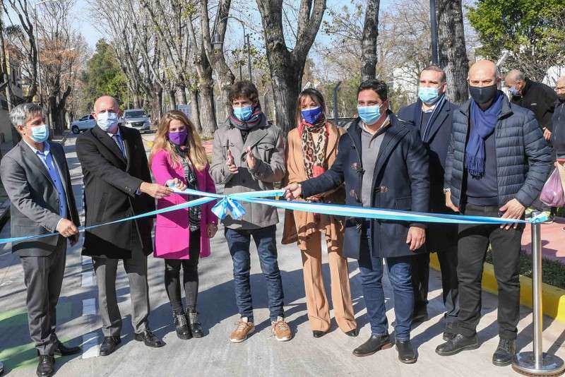 Juan Andreotti y Alexis Guerrera inauguraron el nuevo Paseo ´Ministro Mario Meoni´