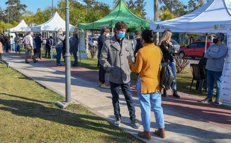 Juan Andreotti participó del operativo “El Municipio en tu Barrio”, se realizó en el Parque del Bicentenario