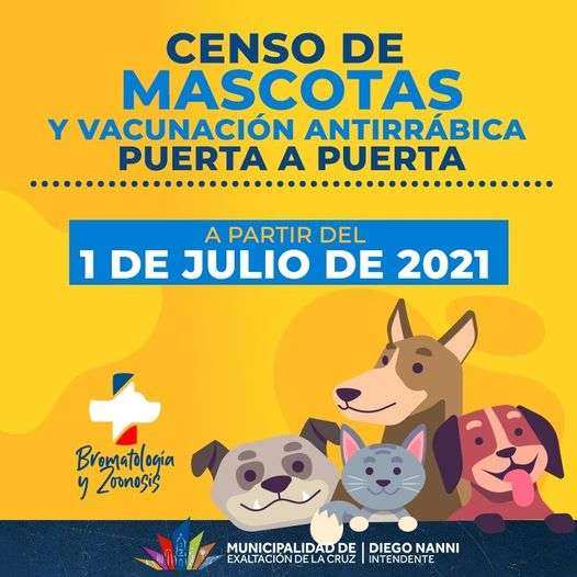 Exaltación de la Cruz, arranca la Vacunación y Censo de Mascotas en Hogares