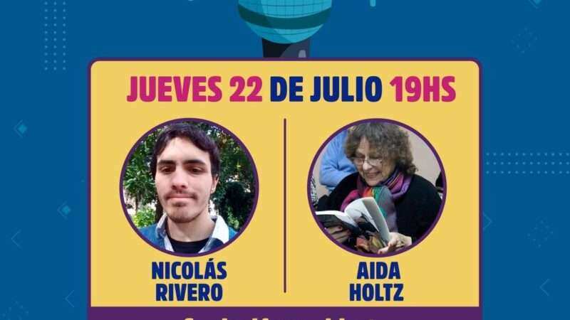 Escobar, Nicolás Rivero & Aida Holtz, en el Ciclo de Recitales Poéticos 2021