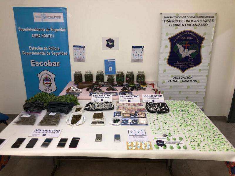 Escobar se destaca en la lucha contra el narcotráfico, 39 procedimientos y 87 detenidos en el primer semestre del año