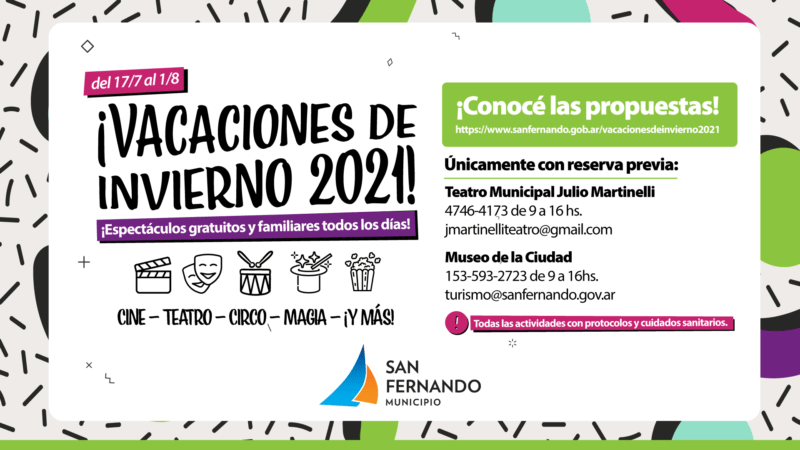 San Fernando presenta sus espectáculos infantiles de Vacaciones de Invierno con protocolos