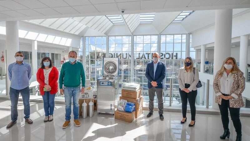 El Hospital Municipal de San Fernando recibió una nueva donación del Banco Galicia para equipamiento
