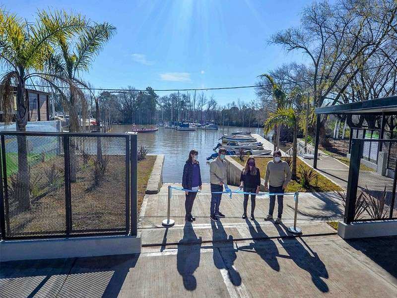 Juan Andreotti inauguró el nuevo Muelle Público para vecinos isleños