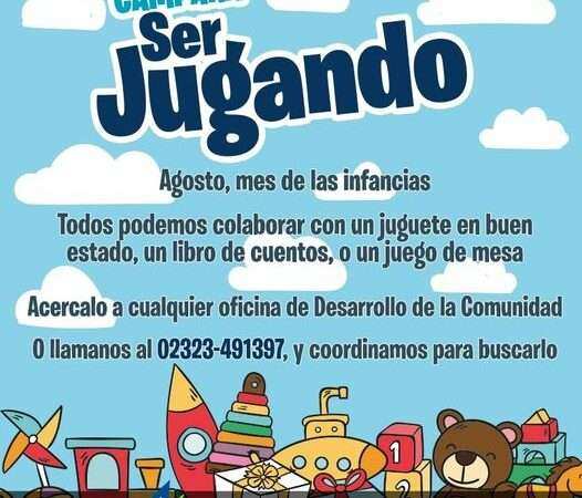 Exaltación, Mes de las Infancias, campaña “Ser Jugando”.