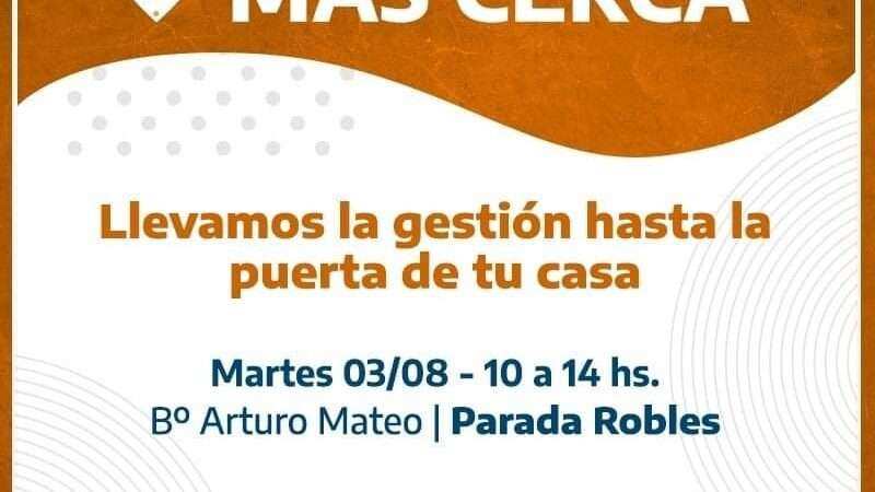 El Municipio Más Cerca, mañana en parada Robles