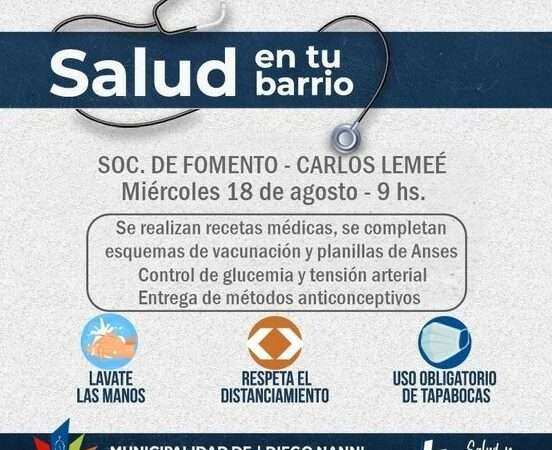 Exaltación, Salud en tu Barrio