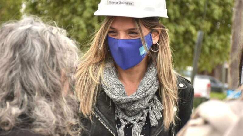 Malena Galmarini recorrió la obra que llevará agua potable al barrio “La Ruedita” en Boulogne, partido de San Isidro