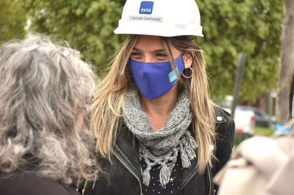 Malena Galmarini recorrió la obra que llevará agua potable al barrio “La Ruedita” en Boulogne, partido de San Isidro