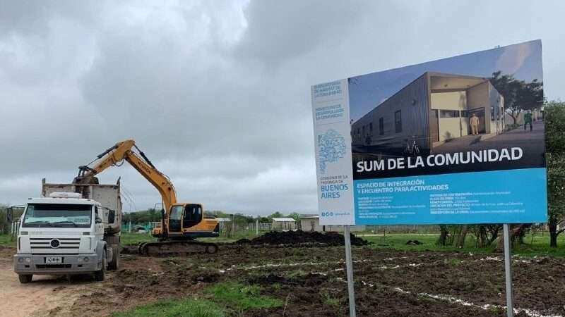 Comenzó la construcción del SUM Comunitario en Arroyo de la Cruz