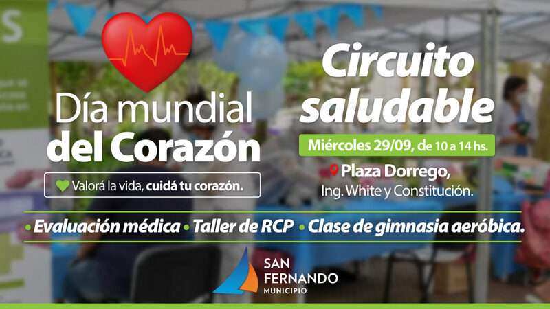San Fernando celebrará el ´Día del Corazón´ con actividades en la Plaza Dorrego de Victoria
