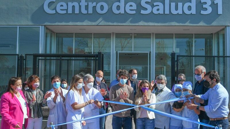 Andreotti inauguró el nuevo Centro de Salud 31 junto a Katopodis, Kreplak y Gollán