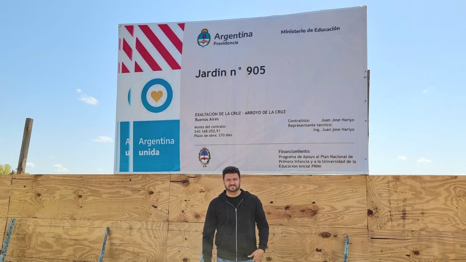 Nanni supervisó Obras en Arroyo de la Cruz