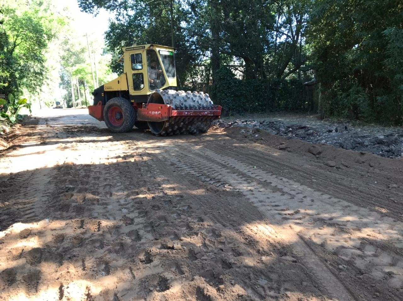 Exaltación, avanza el Cordón Cuneta en la Plegaria