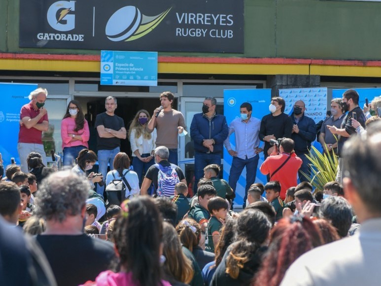 El Virreyes Rugby Club inauguró su Espacio de Primera Infancia junto a Andreotti, Zabaleta y Gómez Alcorta