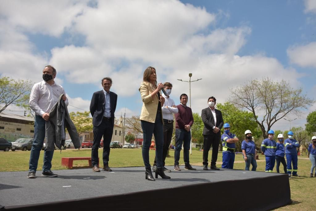 Galmarini, Katopodis, Nardini y Ghi habilitaron una nueva red cloacal y firmaron un convenio que permitirá llegar al 100% de cobertura de agua potable y cloacas en Morón