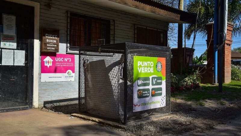 Más Sostenible: la Municipalidad de Escobar incorporó nuevos puntos verdes en el distrito