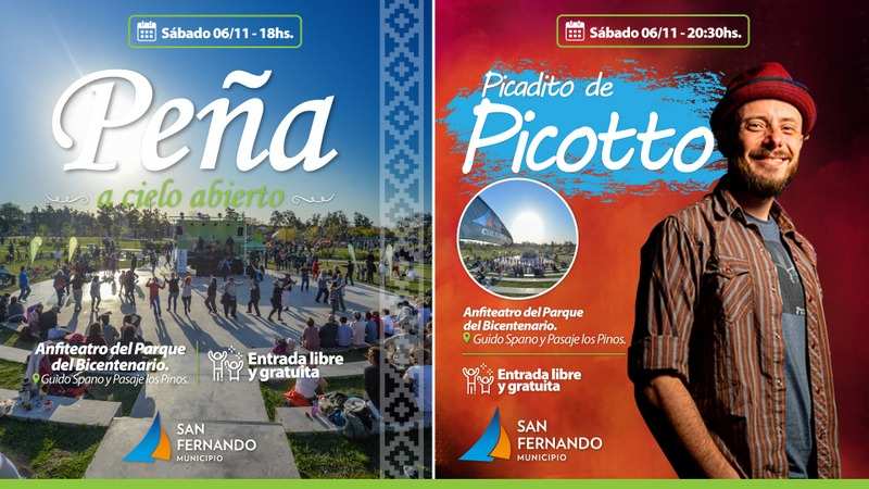 Este fin de semana se vienen nuevas actividades para toda la familia en plazas y parques de San Fernando