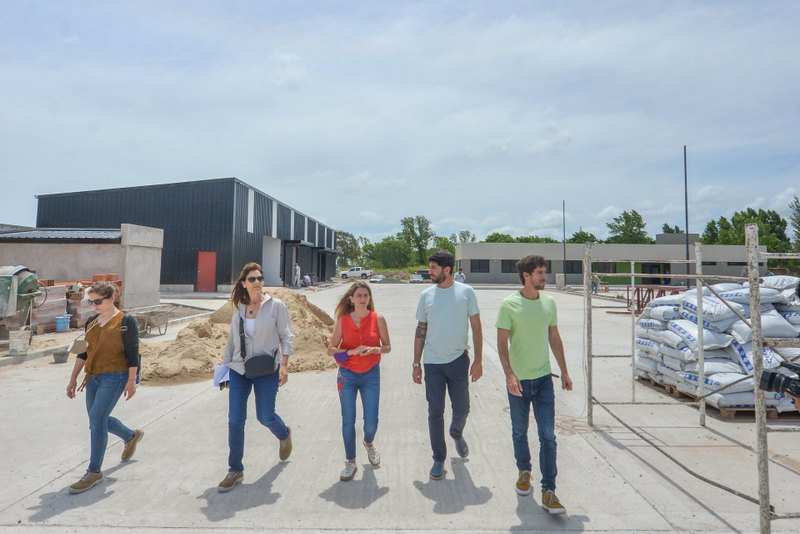 Juan Andreotti recorrió la obra del Centro de Servicios y Espacios Públicos de San