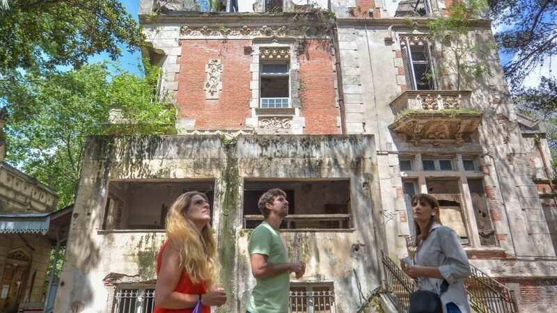 Juan Andreotti visitó la restauración del Palacio Otamendi