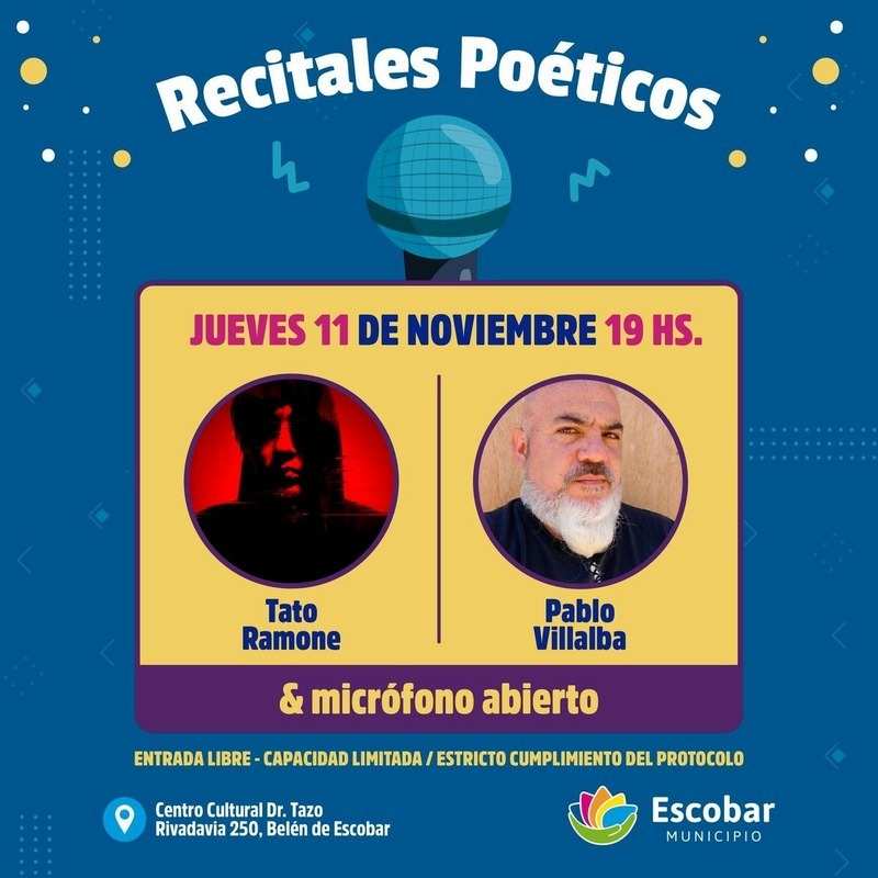 Escobar, ciclo de Recitales Poéticos 2021