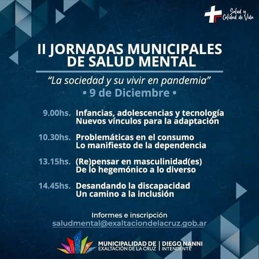 Exaltación, II Jornadas de Salud Mental