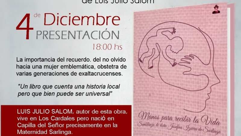Julio Salom presenta su nuevo Libro en el Centro Cultural Cardales