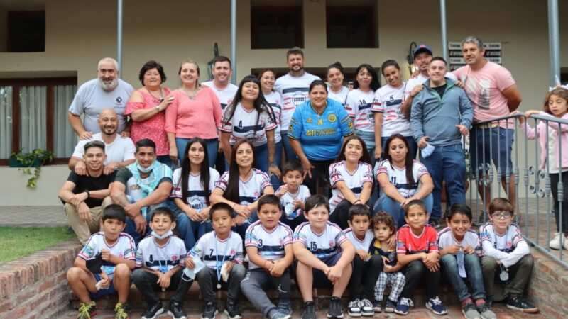 Diego Nanni recibió a la Escuela de Fútbol del Barrio Marín